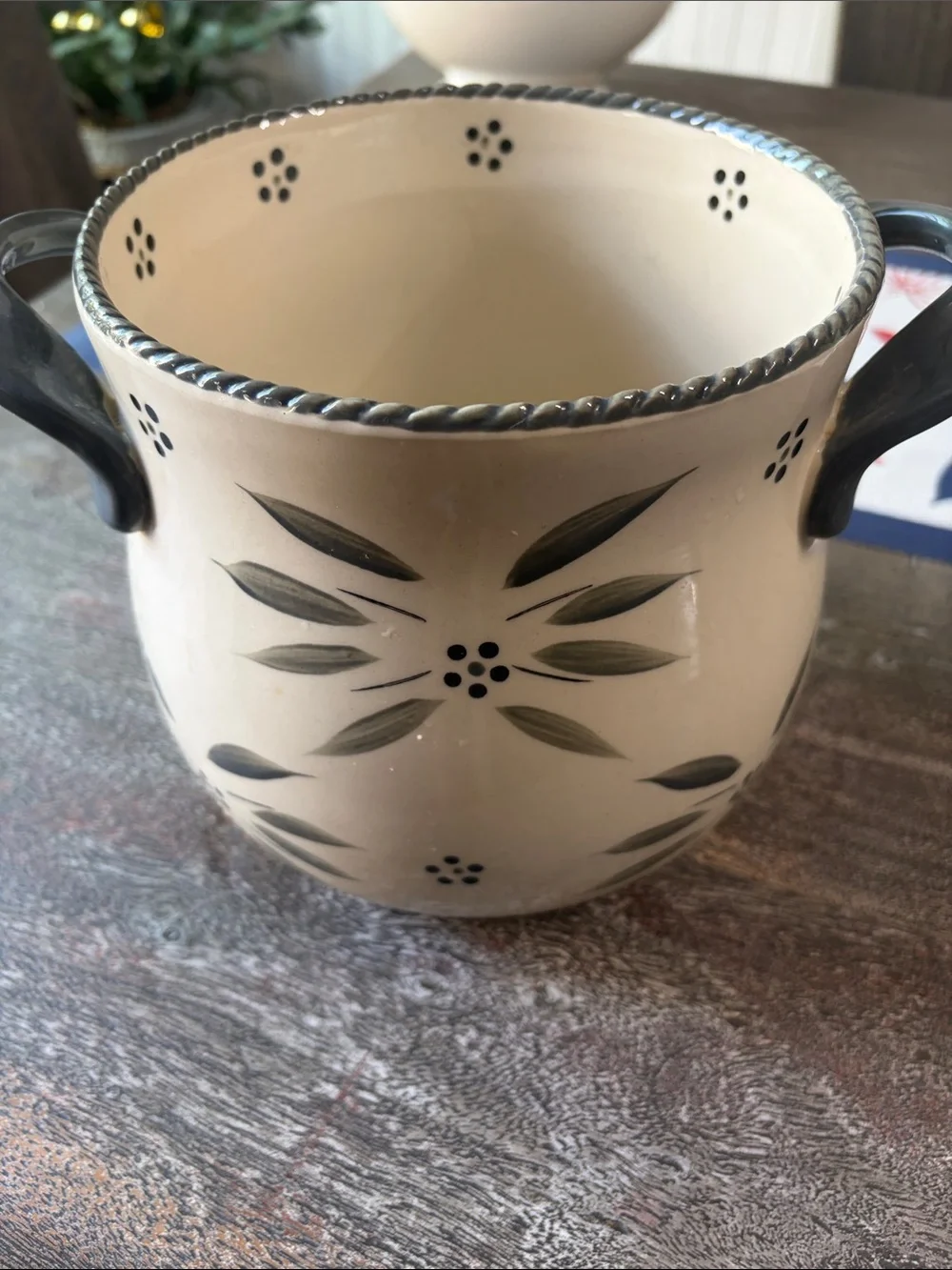 Temp-tations Grey Old World Utensil Holder